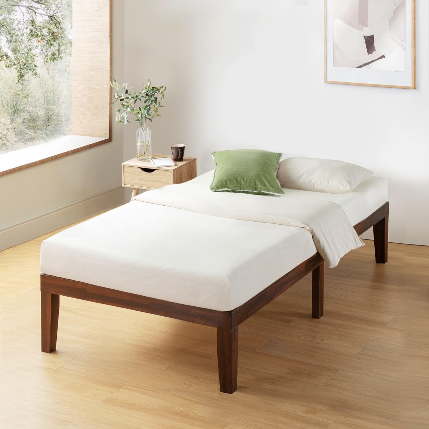 Solid Wood Platform Bed Frame - Twin M722625