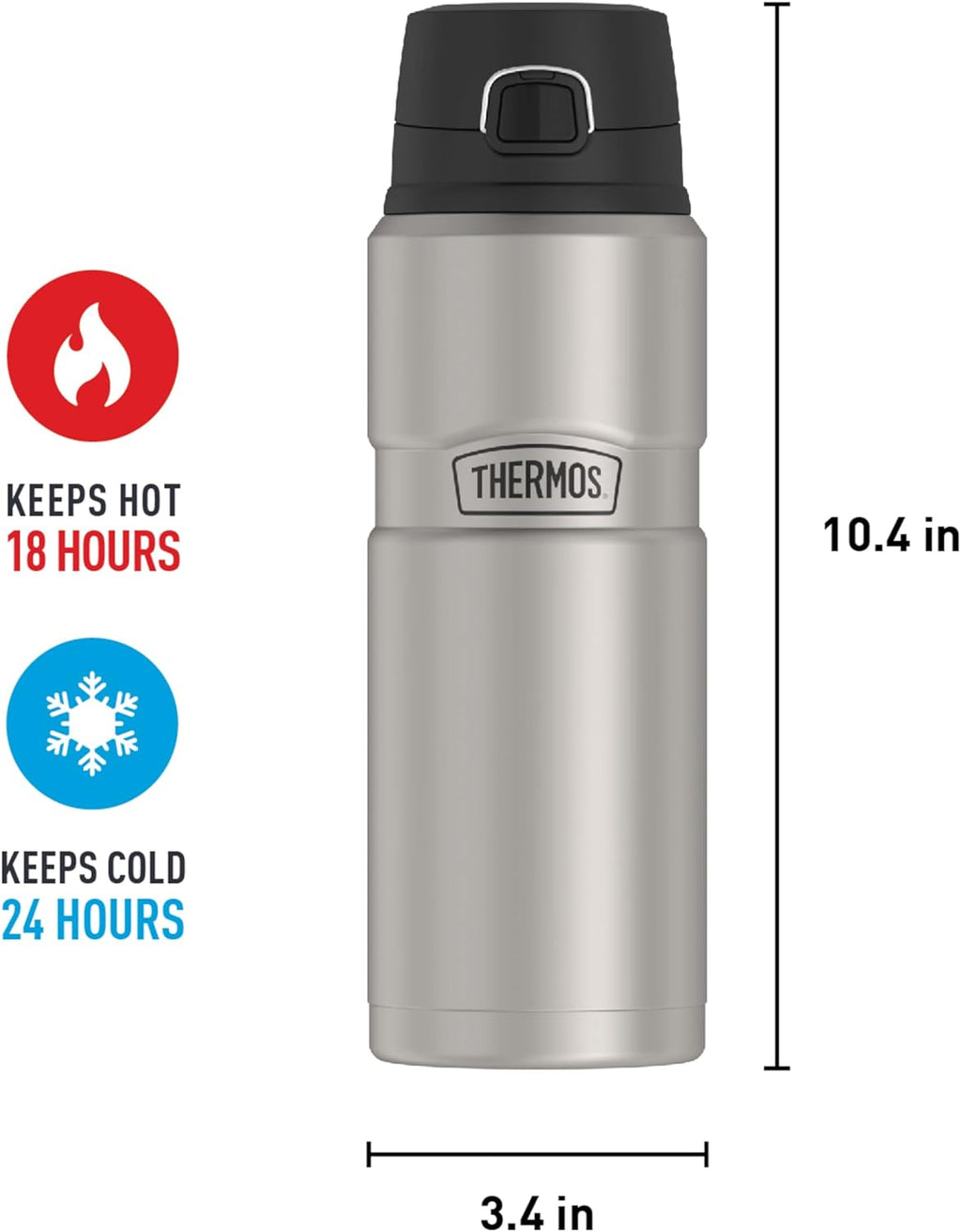 24 Ounce Stainless Steel Vacuum-Insulated Drink Bottle C38320