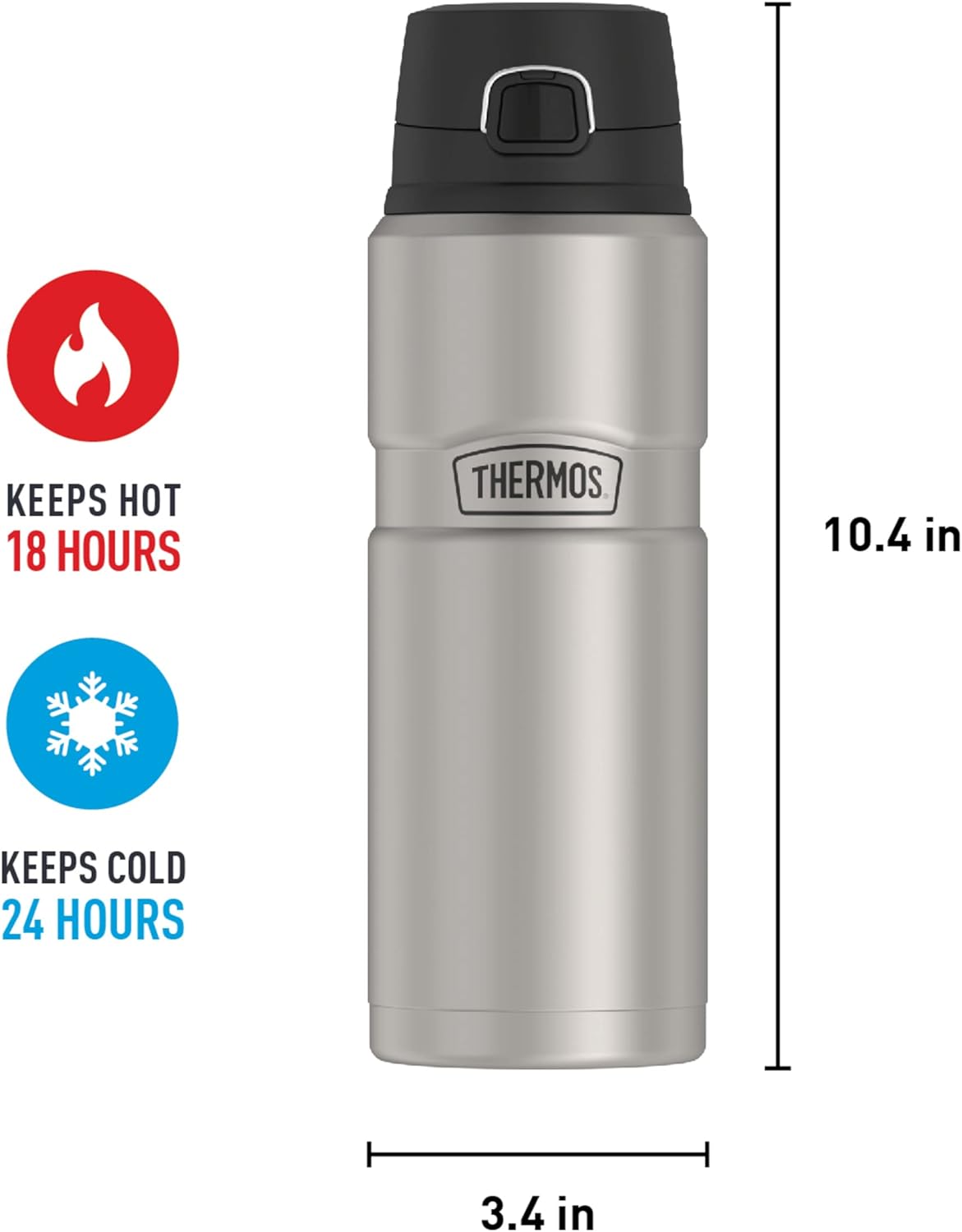 24 Ounce Stainless Steel Vacuum-Insulated Drink Bottle C38320