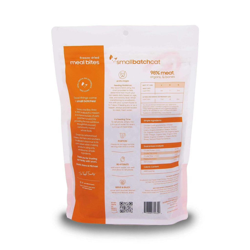 Freeze-Dried Chicken Cat Meal Bites 10 oz G192