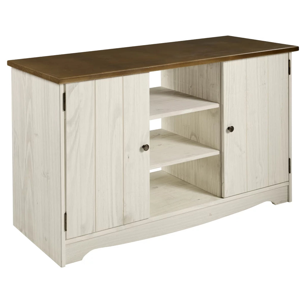 White Distressed Wood Buffet Sideboard O994