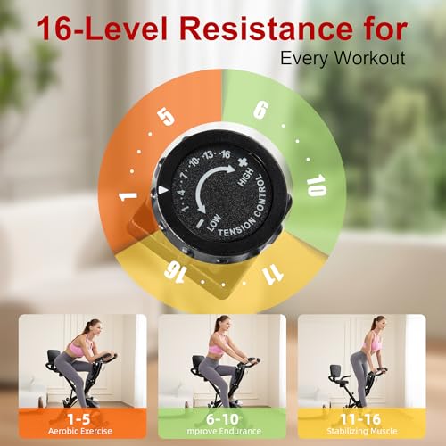 5 IN 1 Foldable Indoor Cycling Bike with Magnetic Resistance Z97037