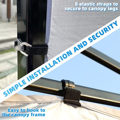 White 1 Pack Canopy Sidewall for 10×10 Slant Leg Pop Up Canopy Frame N24062