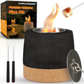 Round Concrete Smokeless Tabletop Fire Pit T761994