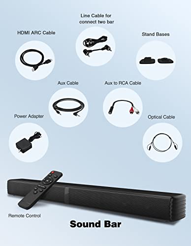 2.2 Channel 32Inch Bluetooth 5.0 TV Speaker with Dual Subwoofer O894