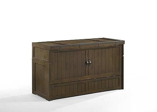 Queen White Murphy Cube Cabinet Bed A933906