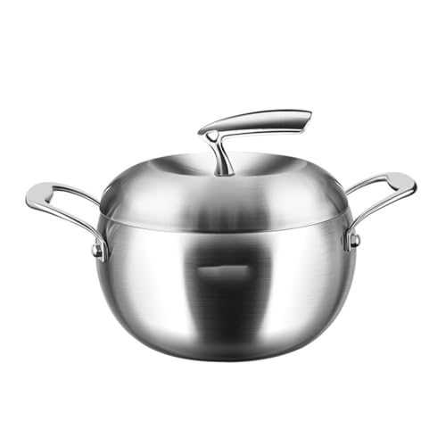 Stainless Steel Stock Pot Soup Sauce Pan Cooking Pots Lids Cover Stockpot Pans L382631