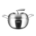 Stainless Steel Stock Pot Soup Sauce Pan Cooking Pots Lids Cover Stockpot Pans L382631