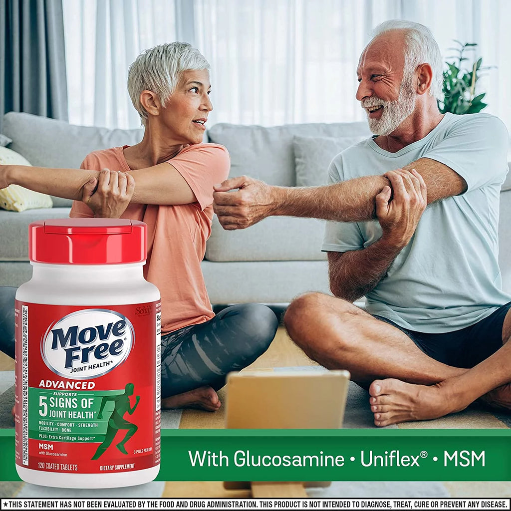 120ct Coated Tablets Glucosamine Chondroitin MSM Supplement Q47976