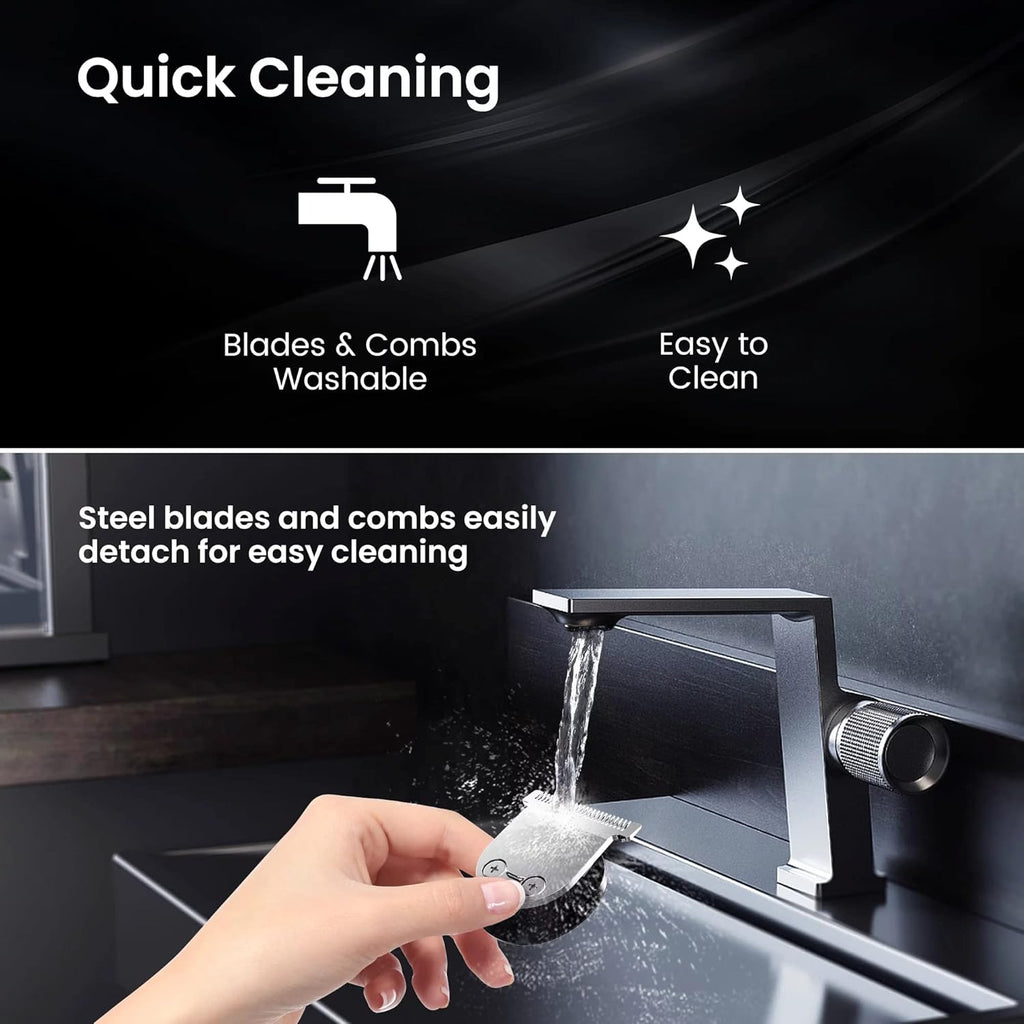 Electric Razor, Beard Trimmer, Waterproof, USB Rechargeable C3599