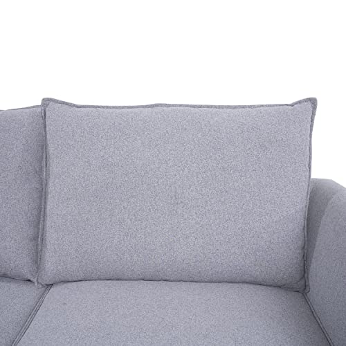 Caramel 6-Seater Modular Sleeper Couch with Ottoman Air Leather D376704