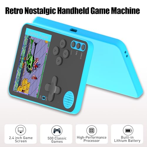 2.4" HD TFT Handheld Game Console with 500 Built-in Games W67831