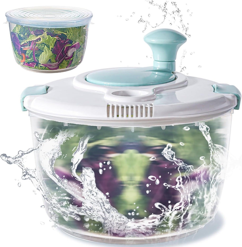 4.8 Qt Large Capacity Salad Spinner with Storage Lid Z390774