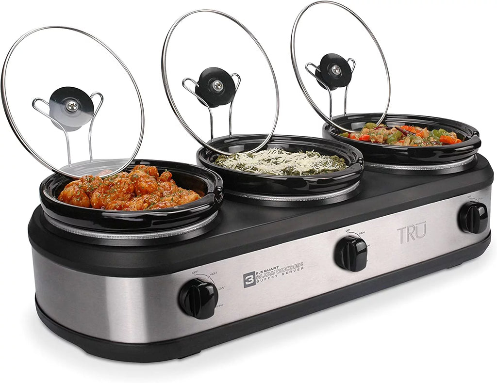 3 2-1/2-qt Removable Inserts Buffet Server A921