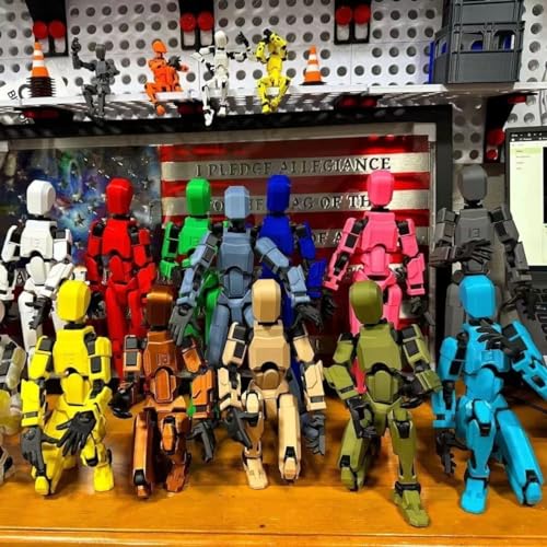 9 pcs 3D Printed Action Figure X41104