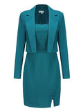 Women's Lightweight Blazer Dress Suit Sets 2 Piece N945782