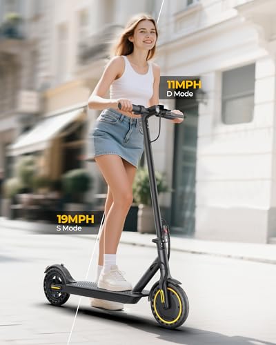Electric Scooter with 8.5" Tire, 350W Motor, 19 MPH Top Speed, 21 Miles Max Range, Folding L4348