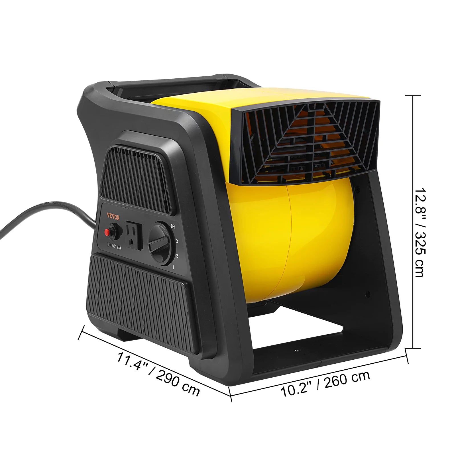 600 CFM 3-Speed Portable Floor Blower Fan F924868