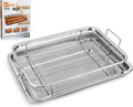 Set of 2 Stainless Steel Filter Basket 13 x 10 Inches D523