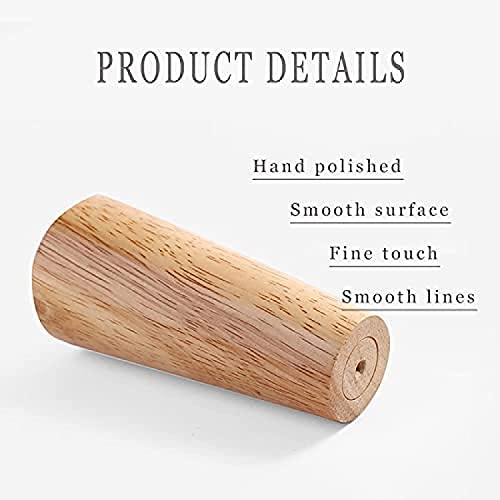 Set of 4 Unfinished Wood Furniture Legs Q943523
