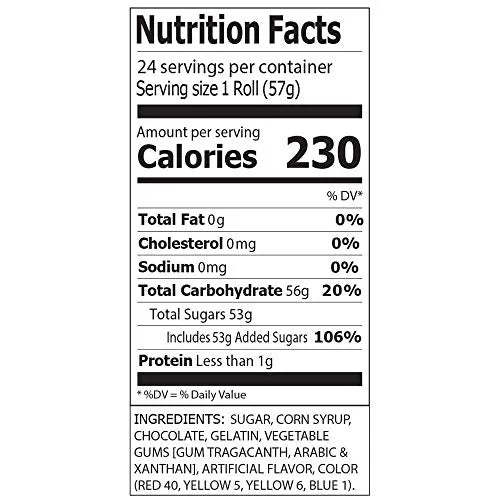 Chocolate Wafers Display Pack, 2-Ounce Rolls (Pack of 24) W25240