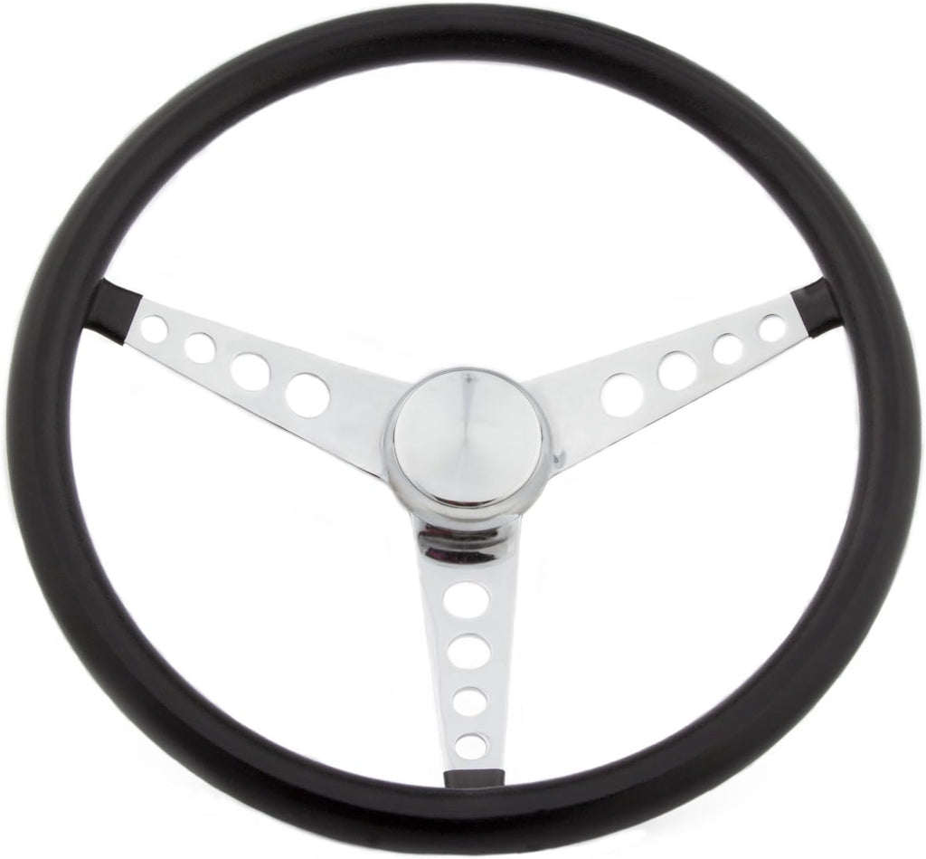 15 Inch Black Vinyl Steering Wheel L184