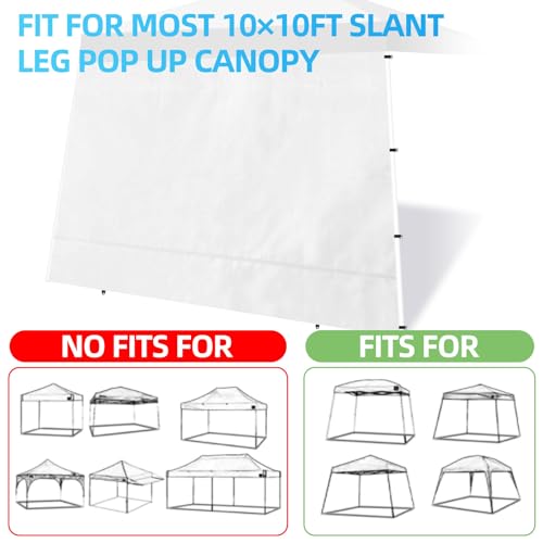 White 1 Pack Canopy Sidewall for 10×10 Slant Leg Pop Up Canopy Frame N24062