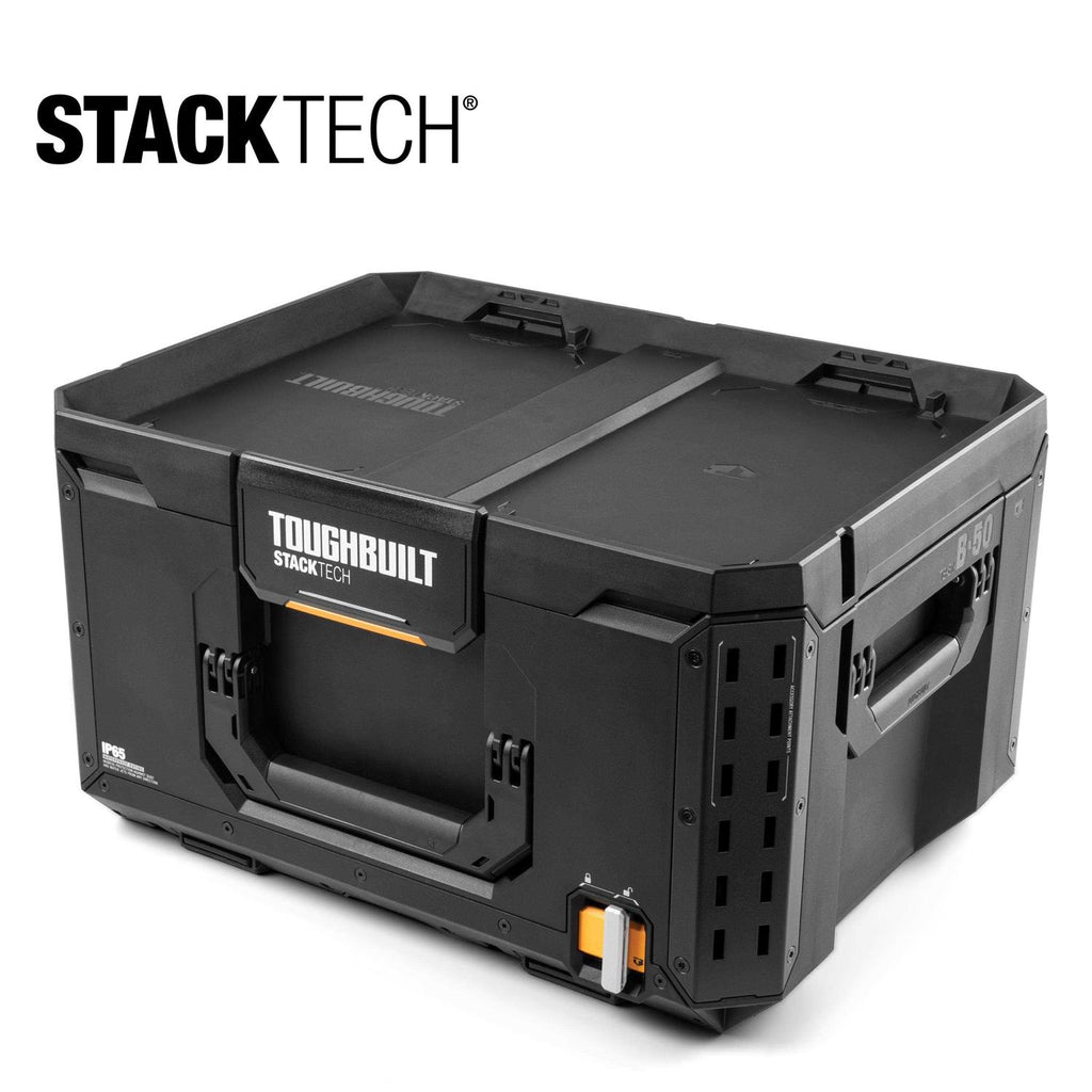 Large 21-in Black Plastic Lockable Tool Box Y718