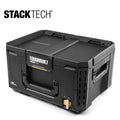 Large 21-in Black Plastic Lockable Tool Box Y718