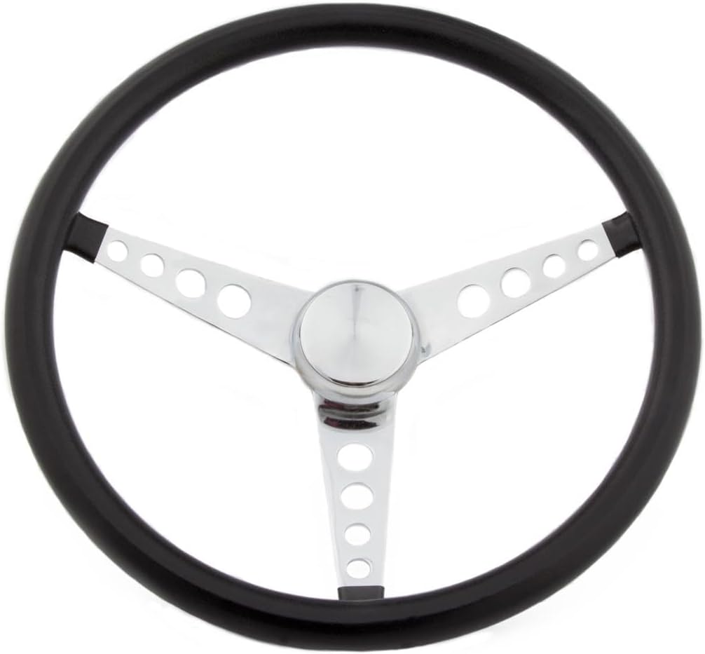 15 Inch Black Vinyl Steering Wheel L184