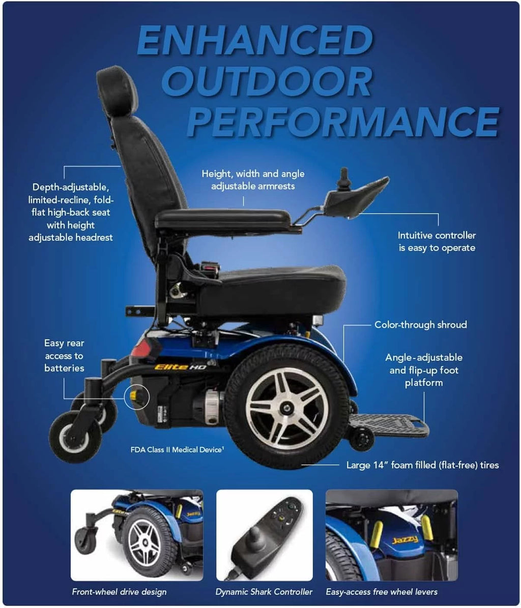 Red Heavy Duty Power Chair Q180