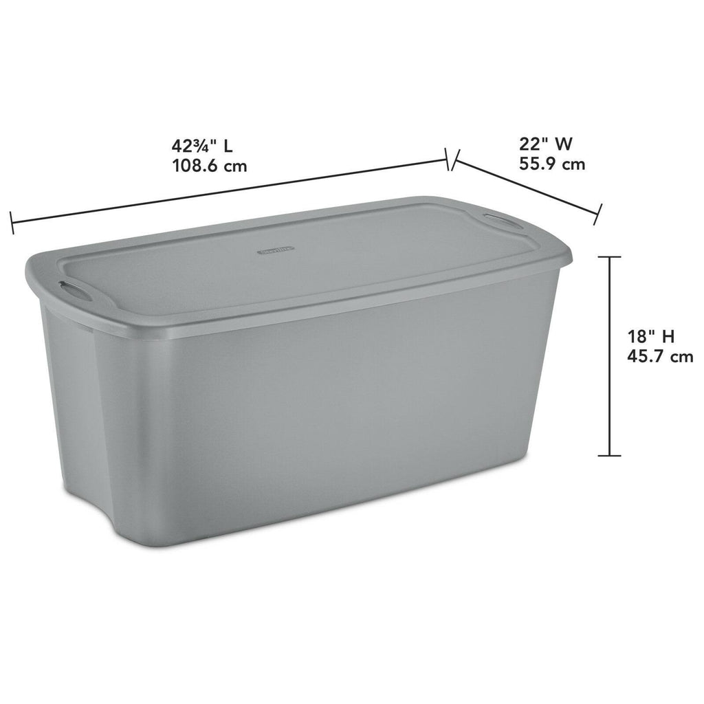 50 Gal Titanium Tote Box Case of 4 Y2920
