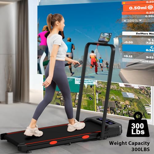 3 in 1 Walking Pad Treadmill with Handle Bar & Incline, 300 lb Capacity, 2.5HP G83661