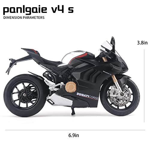 1:12 Scale Die Cast Motorcycle Model (Black) V10017