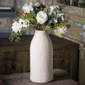 Matte White Textured Vase Set of 3 F178