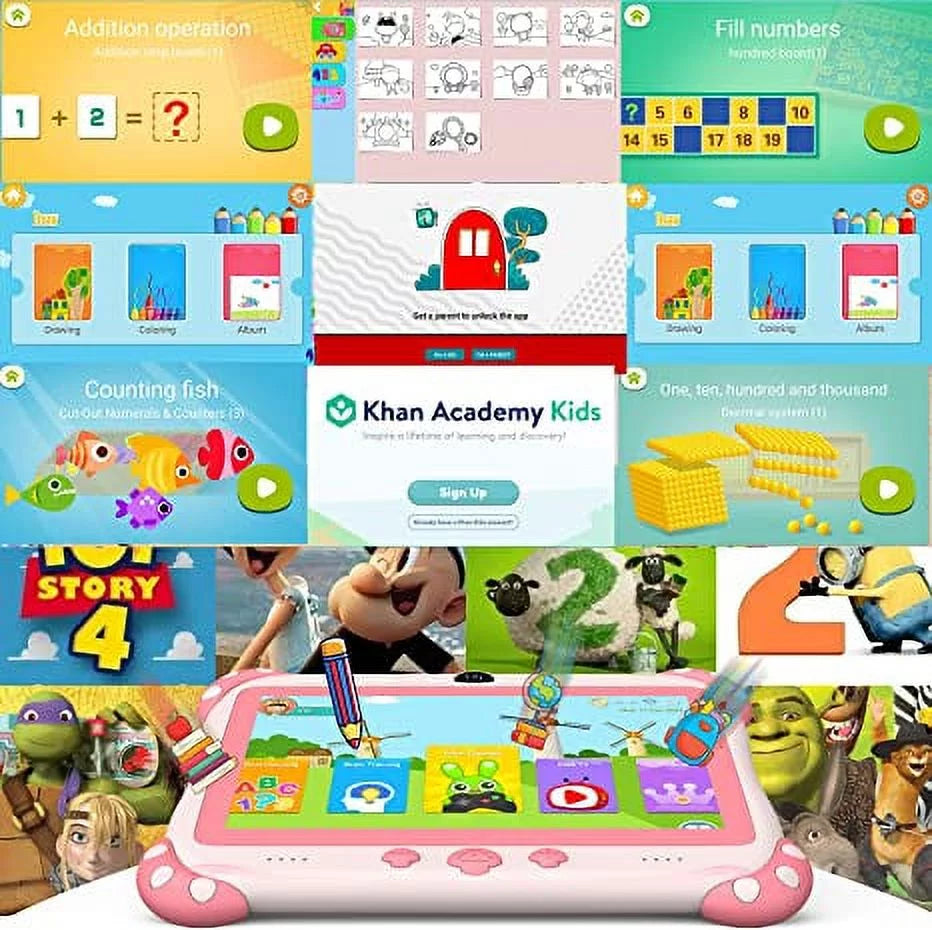 Pink 7 inch Android Kids Tablet 32G H946344
