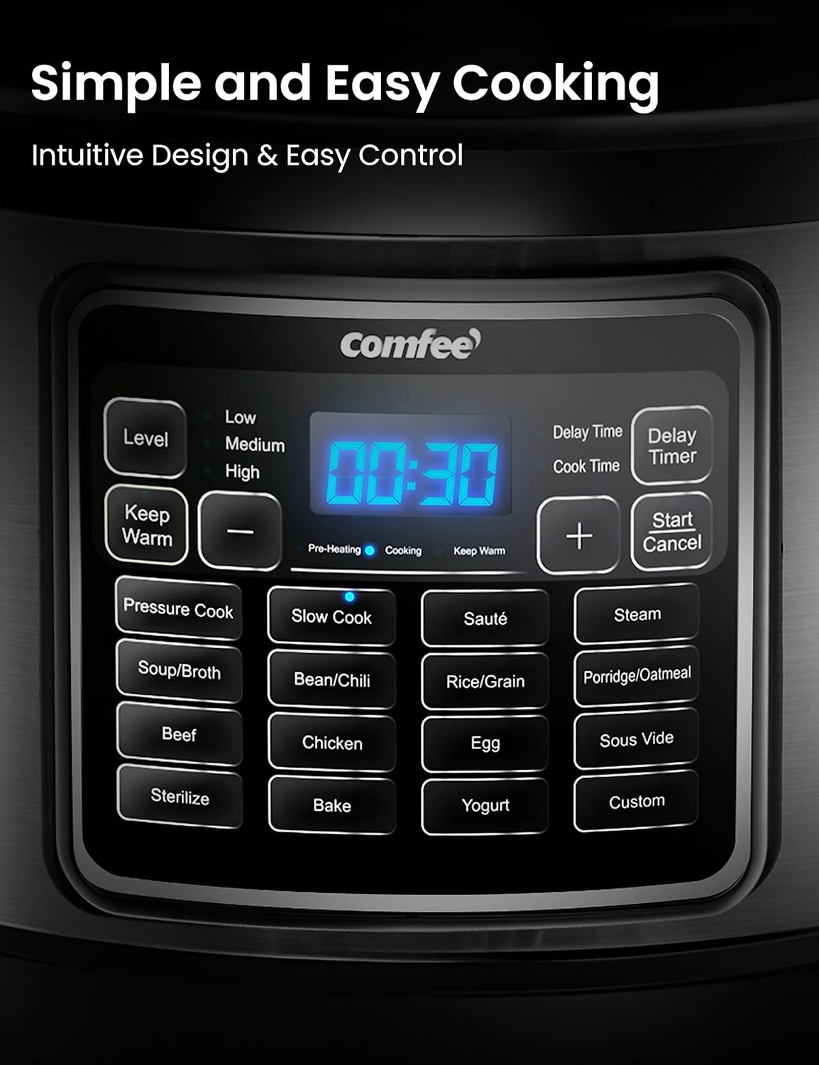 16 in 1 Electric Pressure Cooker 8 Quarts Stainless Steel O41654