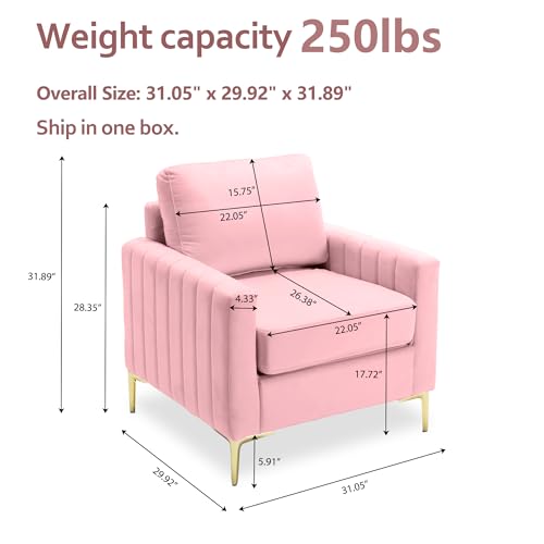 Pink Velvet 3 Piece Sofa Set A3120