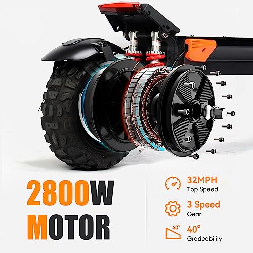 60V 15/30Ah Battery 11" Off-Road Tire Electric Scooter T74320