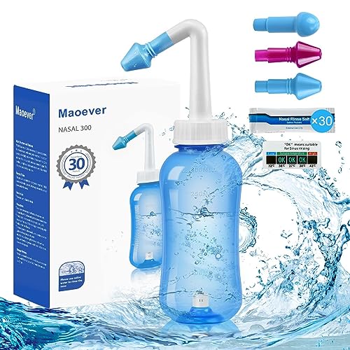 Neti Pot Sinus Rinse Bottle Nose Wash Cleaner Pressure Rinse Nasal Irrigation R23684