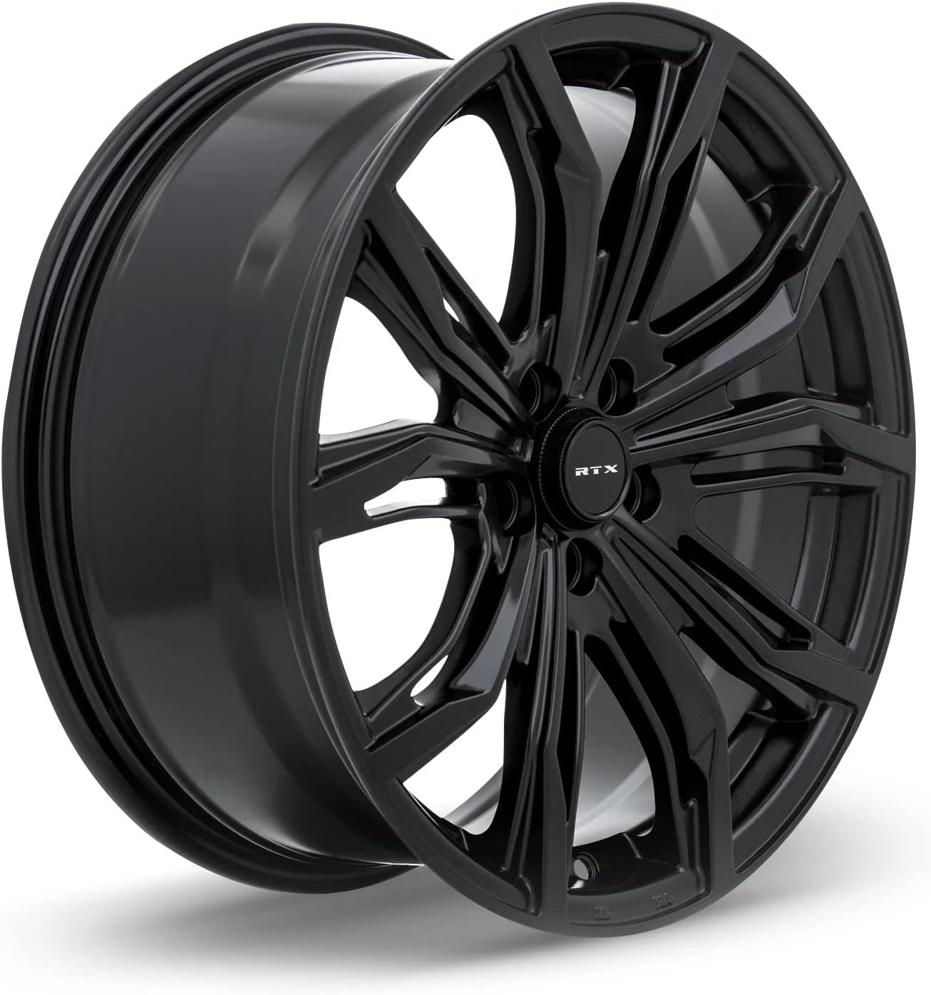 19x8.5 40 Offset 5x112 Bolt Pattern 66.6mm Hub Satin Black Rim D2189