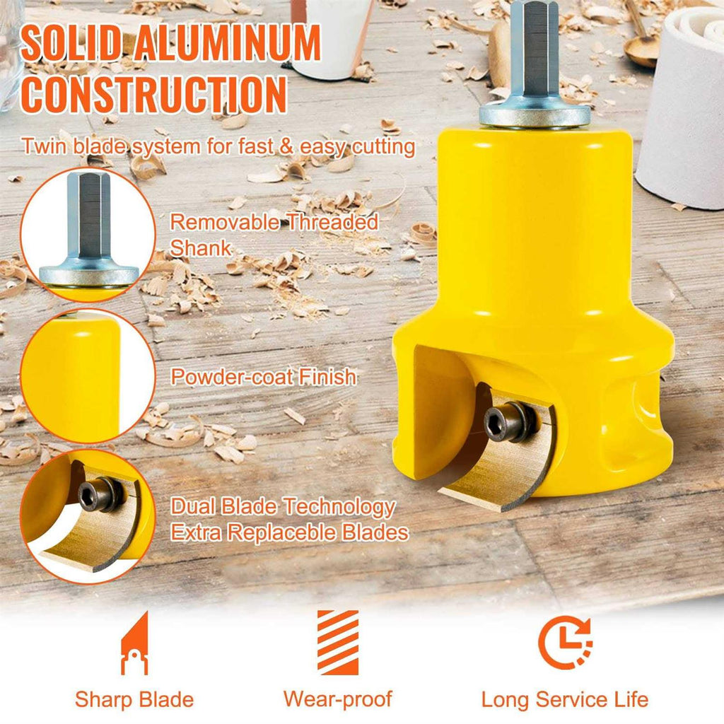 Tenon Cutter 1.5 / 38 mm Diameter with Dual Curved Blades & Button Screws H23120