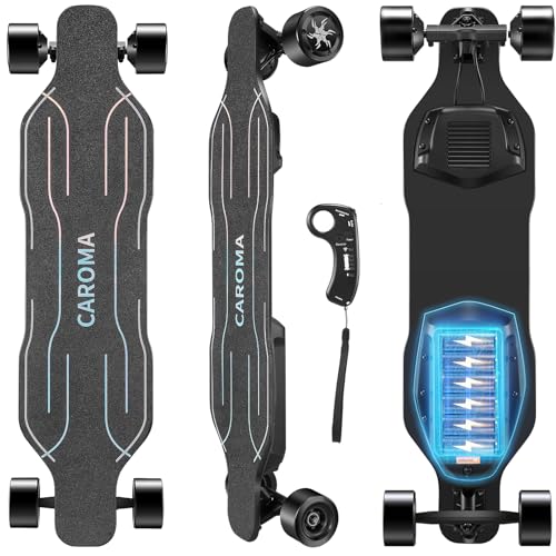 38" Electric Skateboard with Remote, 1200W Brushless Motor, 28 Miles Range, 28Mph Top Speed, Max Load 300lbs, 9 Layer Maple Wood L10522