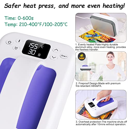 7" x 5" Blue Heat Press Machine V46355