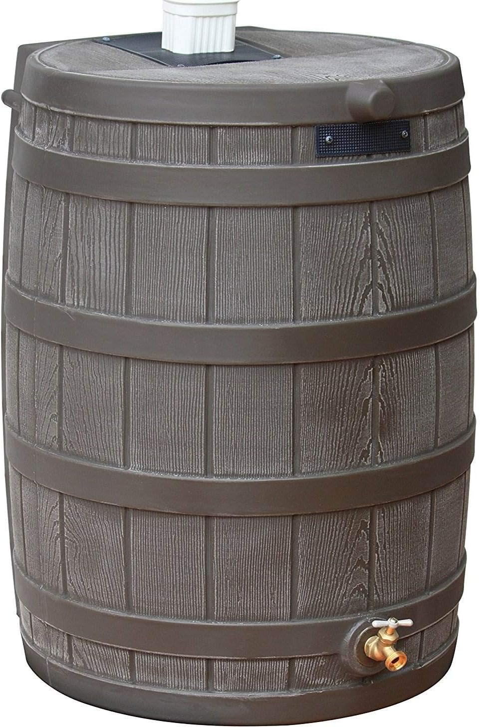 50 Gallon Plastic Rain Barrel with Brass Spigot (5 Pack) G7997