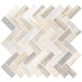 12 in. x 12 in. x 10mm Polished Marble Mosaic Tile S558