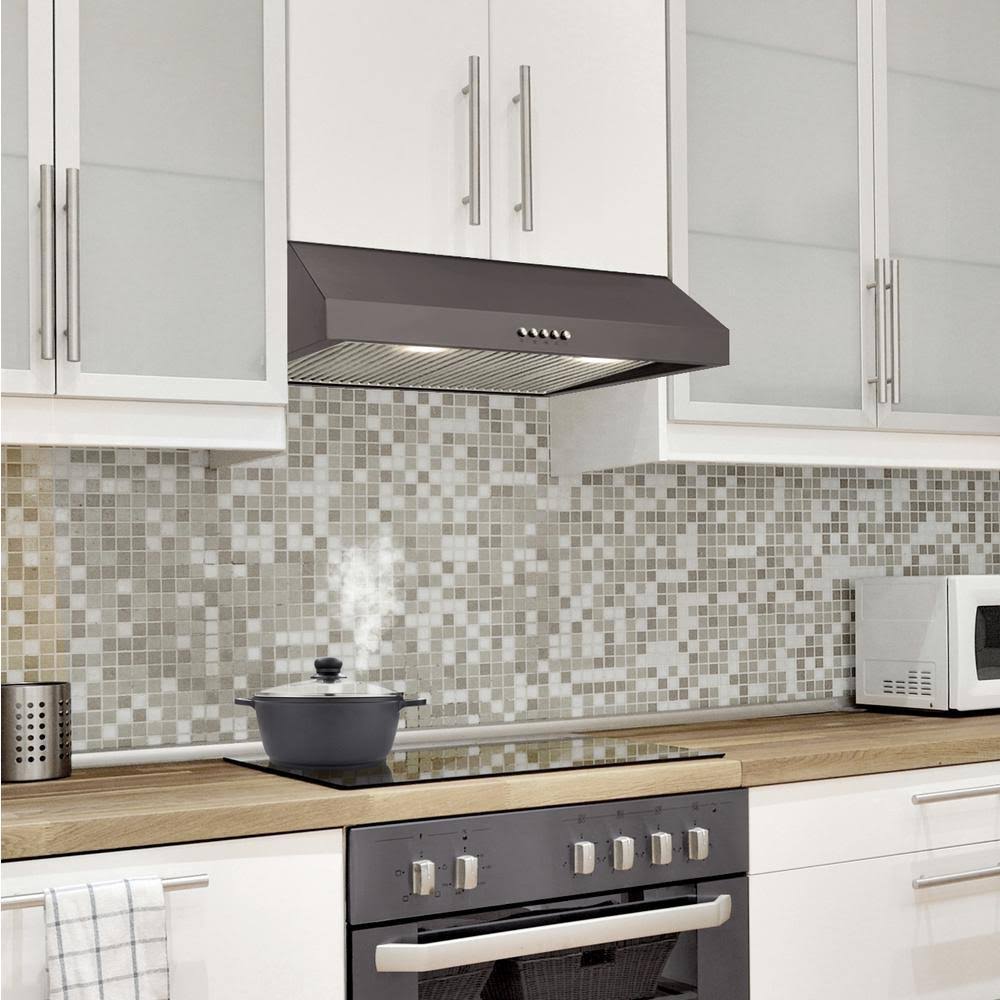 Black Stainless Steel Under The Cabinet Range Hood O185391