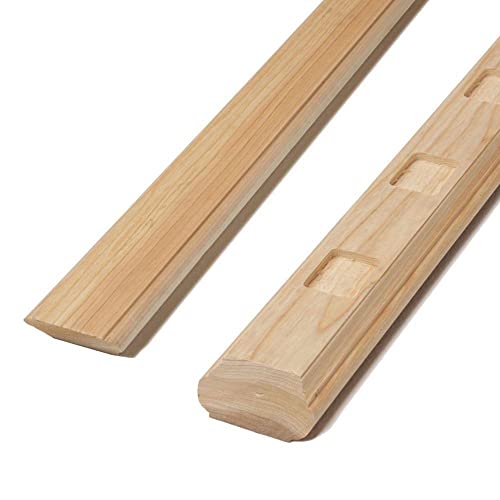 6 ft. Cedar Routed Stair Rail Kit with Balusters I661