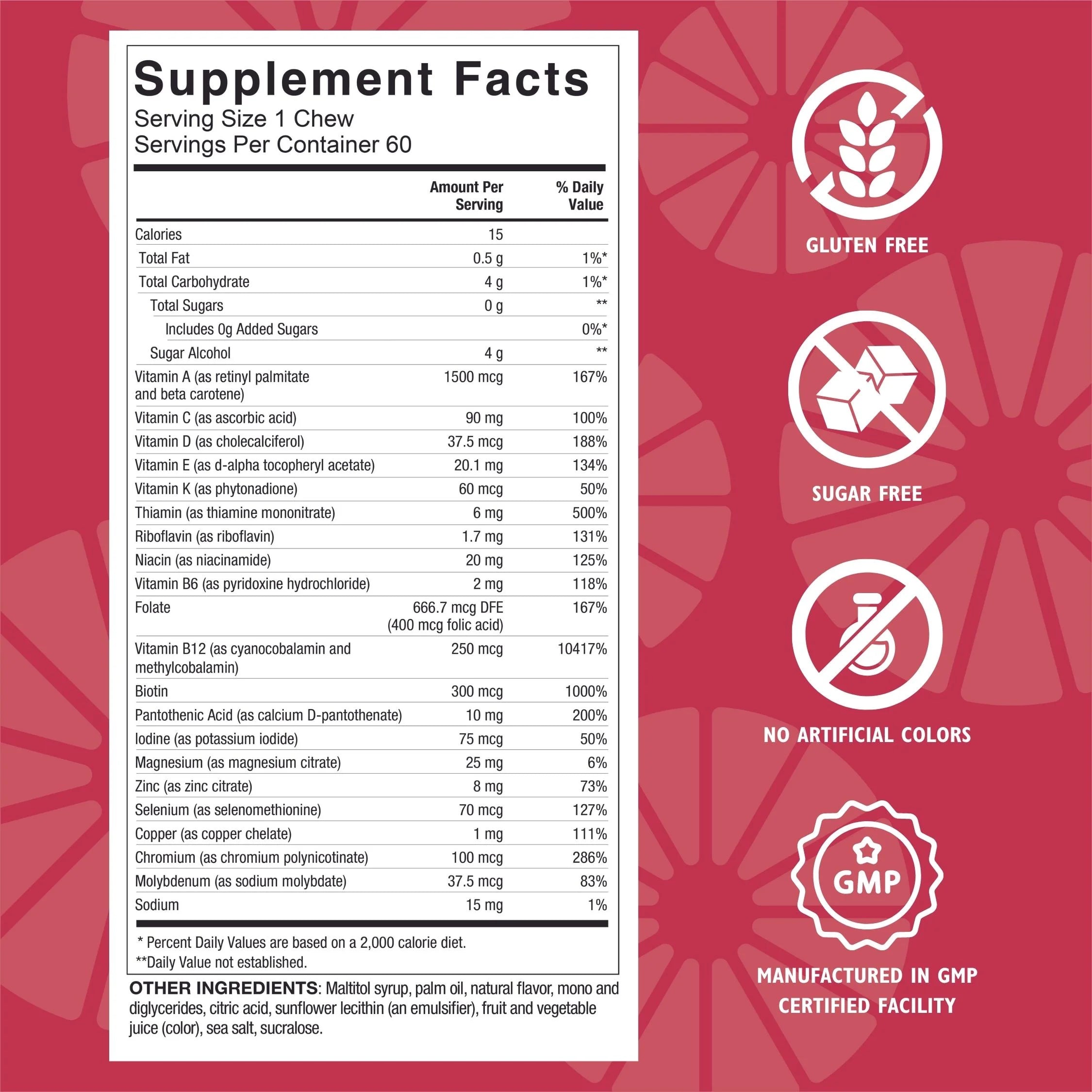 Bariatric Multivitamin Soft Chews, Tropical Orange, 180 count M661