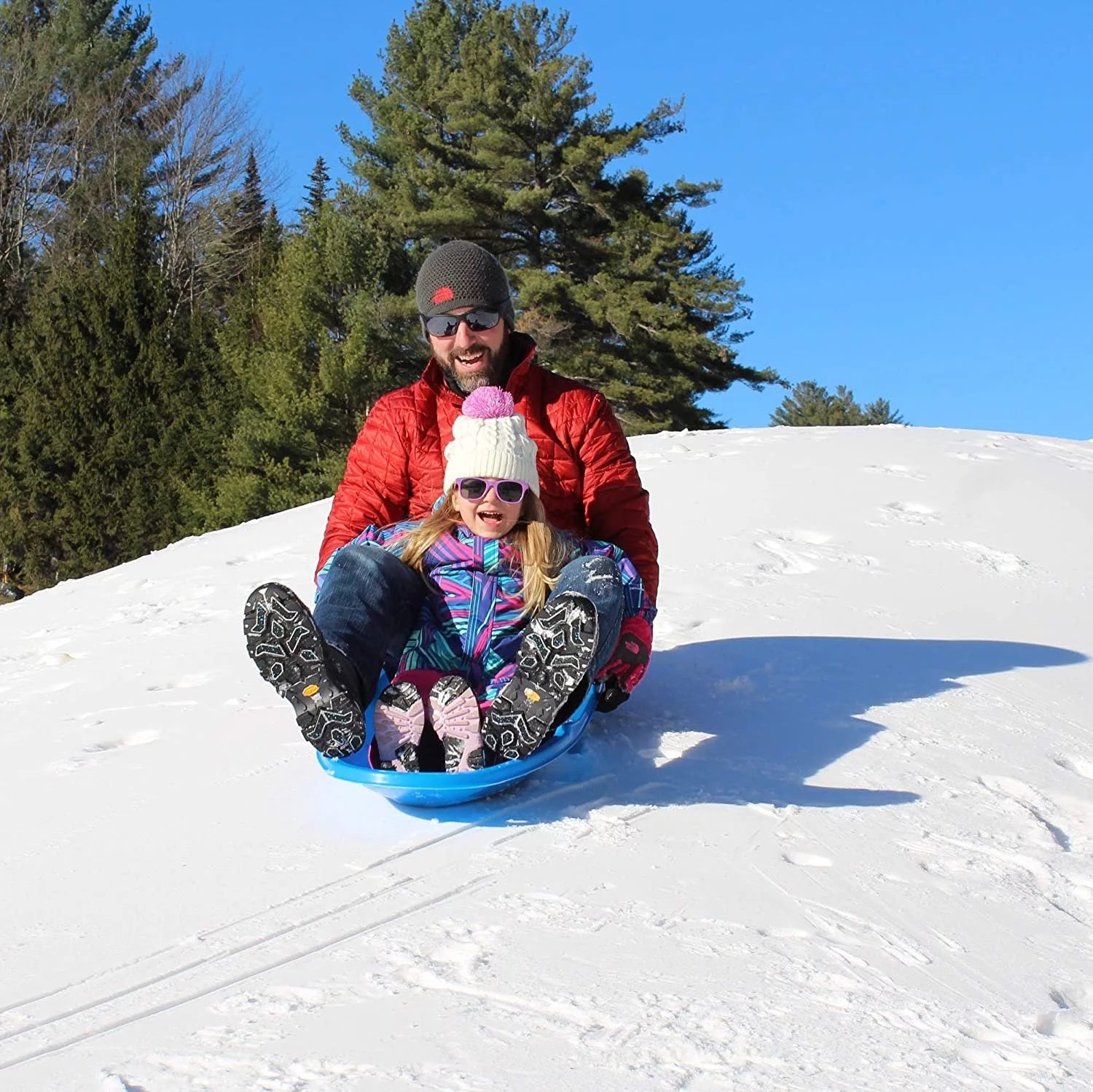 3-Pack Snow Sleds Blue Green Orange J3859